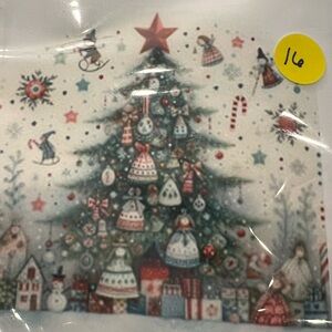 Christmas Tree Stamped Cross Stitch Kit NEW SEALED 11 CT Winter Scandi Crafts